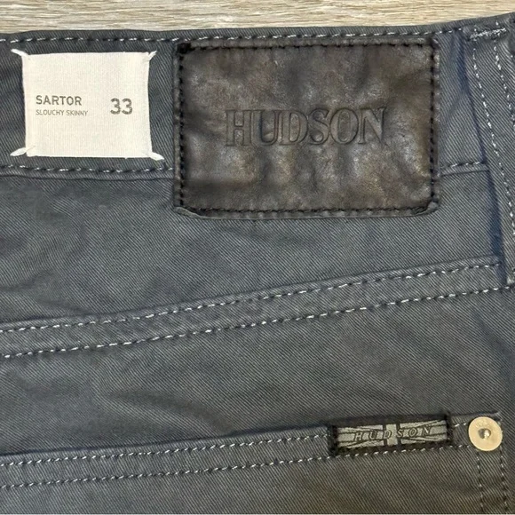 Men’s Hudson Sartor Pants W34 L33 Grey - Picture 7 of 7